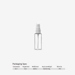 30 ml PET bottle-18/410-0.13 cc sprayer-overcap (in New Jersey, USA)